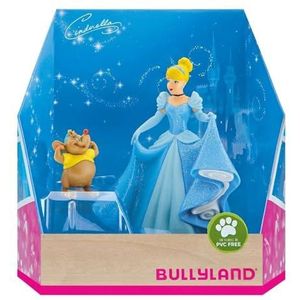 Bullyland 13438 - Walt Disney Assepoester en Karli figuurspel, gedetailleerd, ideaal als klein cadeau voor kinderen vanaf 3 jaar