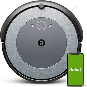 iRobot Roomba i5 (5152) Smart Robotstofzuiger, intelligente cartografie, 2 rubberen trekkers voor meerdere oppervlakken, ideaal voor dieren, gepersonaliseerde suggesties