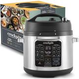 CROCK-POT Crockpot Turbo Express multikoker | 14 kookopties in 1 | sudderen, stomen, onder druk koken en meer | 5,6 l (6 personen en meer) | CSC062X