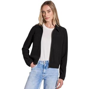 Street One A212637 Damesjas met geribbelde structuur, zwart., 42