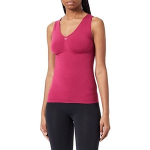 bellycloud Shape Top met strassstrik, figuurvormend, naadloze shaping top, dames, rood (bordeaux 201), XL, rood (Bordeaux 201)