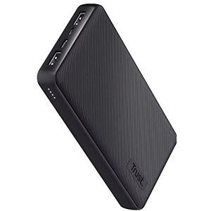 Trust Mobile Primo Externe accu, snel, 20.000 mAh, powerbank USB-C 3 A, grote capaciteit, 3 ingangen, oplader iPhone, iPad, Samsung, Xiaomi, Huawei, Airpods, mobiele telefoon, tablet