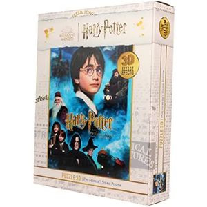 Harry Potter Lentikular Philosopher's Stone 3D-puzzel, 100 stukjes, fotoformaat, 20 x 16 cm