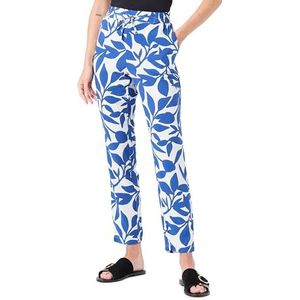 VERO MODA Vmeasy Joy Nw Wvn Ga damesbroek losse broek, Sneeuwwitje/Aop: alisa Mazarine Blue