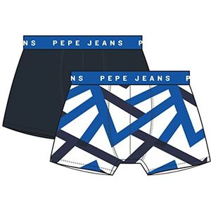 Pepe Jeans Bedrukt Zigzag Tk 2p Herenshirt (2 stuks), Meerkleurig