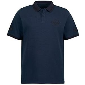 JP 1880 Poloshirt 1 poloshirt voor heren, Mat nachtblauw