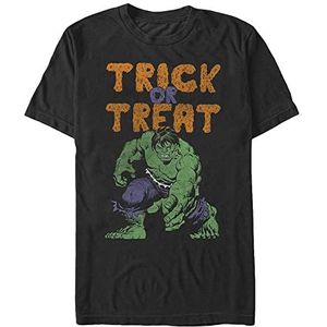 Marvel Avengers Classic-Hulk Treats Organic T-Shirt Unisex Korte Mouw T-Shirt Zwart S, SCHWARZ