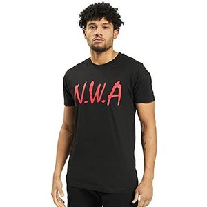 N.W.A Heren T-shirt met naam Armband, zwart.