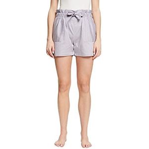 Esprit Jaquard Stripe NW BCI s.Shorts Bas de Pijama, Lavande Bleu Clair, 38 Femme