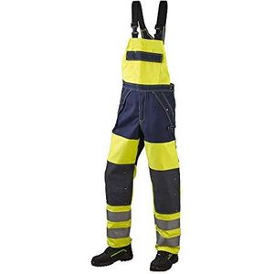 JAK Workwear 12-13103-029-080-82 Model 13103 EN ISO 1149-5 Multinorm tuinbroek, geel/marine, EU 46/80 maat, 82 cm binnenbeenlengte, geel/marineblauw