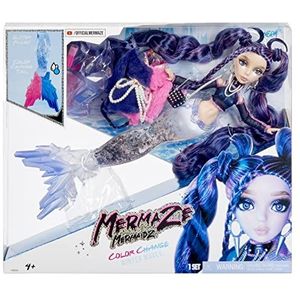 Mermaze Mermaidz Winter Waves - Nera - Inclusief Mermaid Fashion pop, kleurveranderende wijn, Glitter gevulde staart als accessoires - Voor kinderen en verzamelaars leeftijden 4+.