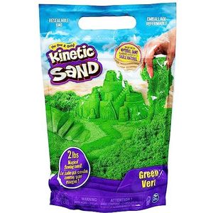 Kinetic Sand - Magisch zand – 907 g groen zand om te mengen, vormen en te creëren – knutselset voor kinderen – 6061463 – speelgoed voor kinderen vanaf 3 jaar
