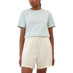 Marc O'Polo Body & Beach Pijama Shorts met hoge taille, voor dames, gebroken wit, L, Gebroken wit