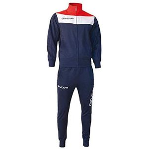 Givova, trainingspak veld, blauw/rood, L