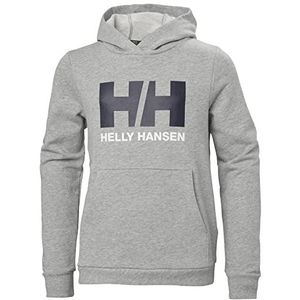 Helly Hansen Jr HH Logo Capuchontrui 2.0, grijs gemêleerd 949, 152 unisex kinderen