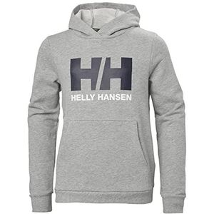 Helly Hansen Jr HH Logo Capuchontrui 2.0, grijs gemêleerd 949, 152 unisex kinderen