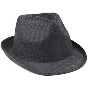 eBuyGB Panama Trilby Fedora Sun Bowler Unisex hoed vakantie kostuum party jazzspel, zwart.