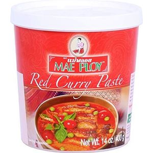Mae Ploy Thai Red Curry Paste - 14 ounce per pot van Mae Ploy [Foods]
