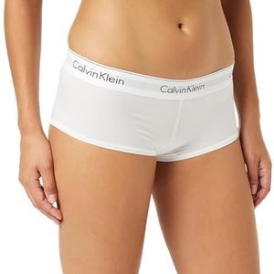 Calvin Klein Underwear Boyshort voor dames, modern katoen, Wit (100)