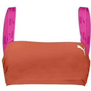 PUMA Bandeau-Top bikinitop voor dames, roze/chili