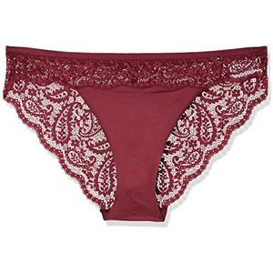 Tommy Hilfiger Lace Bikini Panty, Dames, Classic Burgundy, M, Classic Burgundy