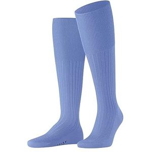 FALKE Bristol Pure lange herensokken, merinowol, grijs, zwart, meer kleuren, lang, geribbeld, warm, ademend, zonder patroon, voor de winter, 1 paar, Blauw (Arcticblue 6367)