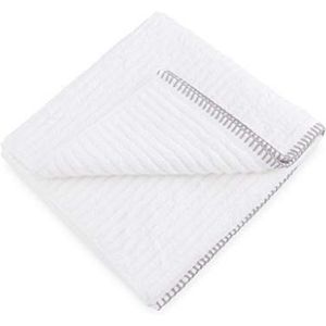 Heckett Lane Bath Guest Towel, 60% bamboe-viscose, 40% katoen, wit, 30 x 50 cm, 6,0 stuks