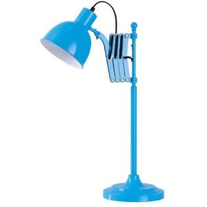 Premier Housewares E27 Edison tafellamp, uittrekbaar, metaal, 40 W, blauw