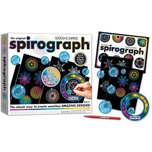 Silverlit - SPIROGRAPH Set meerkleurig en glitter – creatieve vrije tijd – mandala meerkleurig – magische spiralen – cadeau-idee tekenset – boekje met vele designs – speelgoed voor kinderen vanaf 8