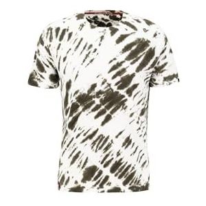 ALPHA INDUSTRIES Tie Dye T T-shirt voor heren, 142 - Donker olijfgroen