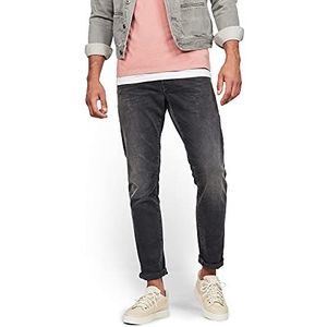 G-STAR RAW 3301 heren jeans, rechte strepen, zwart (Faded Charcoal B455-a797), 25W/28L