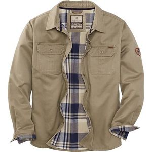 Legendary Whitetails Journeyman Shirt Jacket, Flannel Lined Shacket voor Men, Waterdichte Jas Rugged Fall Clothing Herenjas
