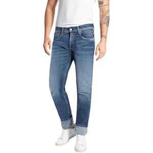 Replay Ma972 Grover Super Stretch Bio Jeans voor heren, Medium Blauw 009-5