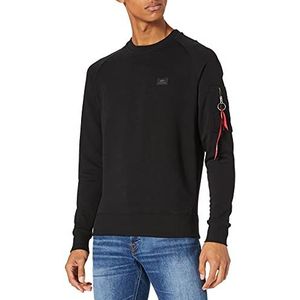 ALPHA INDUSTRIES X-fit sweatshirt met capuchon, sport, heren, zwart.