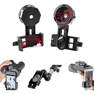 Gosky Universele telescoop- en foto-adapter, sneluitlijning, compatibel met monoculaire verrekijker, compatibel met bijna alle smartphone-merken