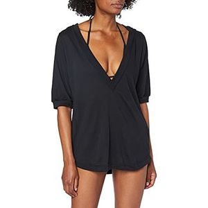 Mapale Cover Up & Beach Dress tuniek voor dames, zwart.