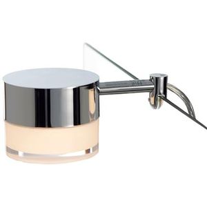 Loevschall Spiegellamp | Badkamerspiegellamp | Spiegellampen voor badkamer in chroom | LED spiegellamp voor badkamer | Spiegellamp met schakelaar
