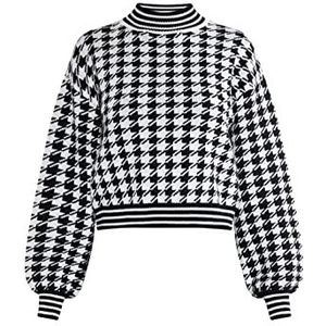 NAEMI Pull tricoté pour femme, Noir, XL-XXL