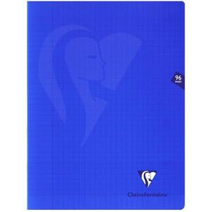 Clairefontaine Mimesys profiteert van notebook. 240 x 320 mm, gelinieerd, 96 pagina's, marineblauw