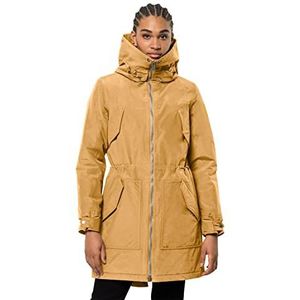 Jack Wolfskin Rocky Point parka jas, Amber Gold, XS dames, Amber Gold, XS, barnsteen goud