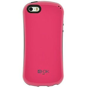 4-OK Curve Back Cover voor Apple iPhone 5 / 5S pink