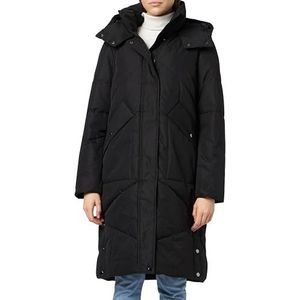 VERO MODA Vmlouise Zigzag Long Coat Noos Damesjas, zwart.