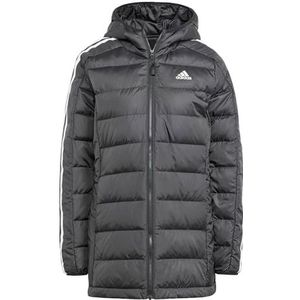 adidas Essentials 3-Stripes Light Down parka met capuchon voor dames