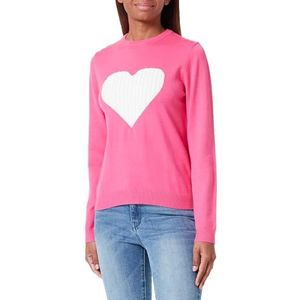 LIBBI Pull en tricot pour femme, rose, XS/S, rose, XS-S