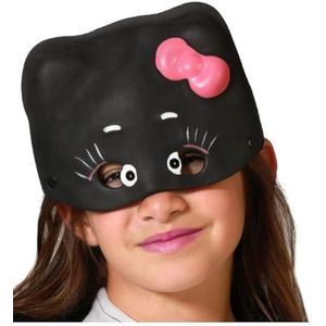 BigBuy Carnival Zwart masker kat kinderen