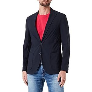 s.Oliver Veste pour homme, coupe slim, bleu, taille 44, bleu, 46