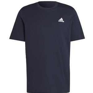 adidas Essentials T-shirt met korte mouwen van geborduurd single jersey met klein logo voor heren