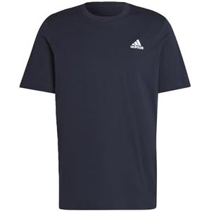 adidas Heren T-shirt Essentials Single Jersey geborduurd Small Logo Tee