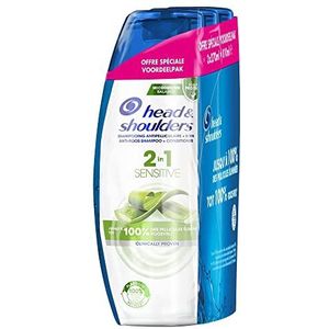 Head & Shoulders Sensitive 2-in-1 anti-roos shampoo en aloë vera conditioner, 3 x 270 ml