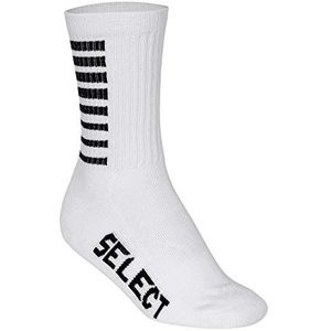 Select Sports Socks Gestreepte uniseks sokken, Wit.